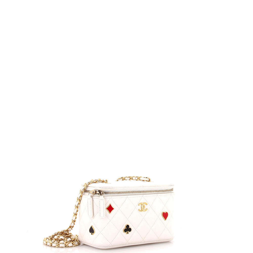 Chanel Small Coco Casino Vanity Case with Chain Quilted Caviar - Picture 2 of 5